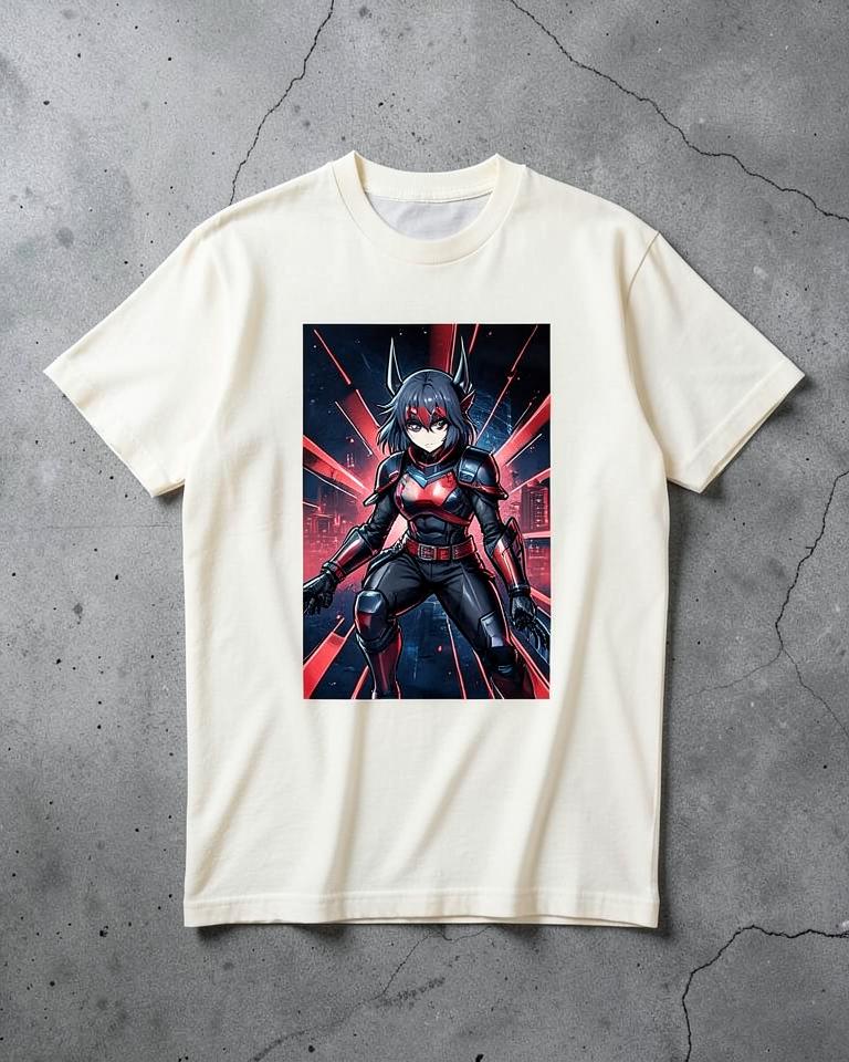 Anime-inspired apparel example created with Chrome Studio AI